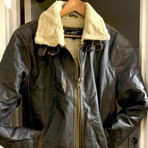 Sherpa Leather Aviator